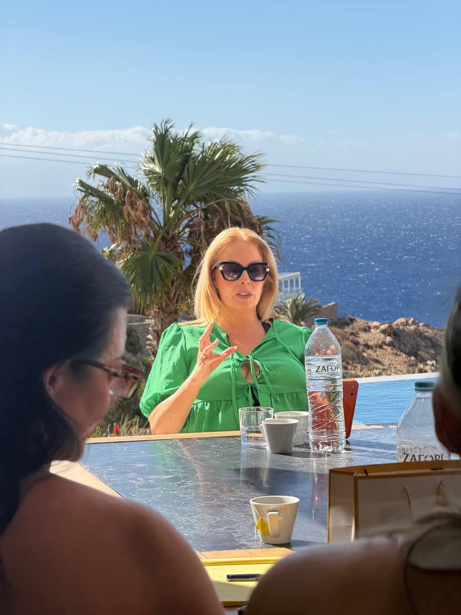 Dawn McGruer coaching founders during a retreat strategy session